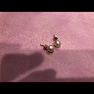 Real freshwater pearl earrings